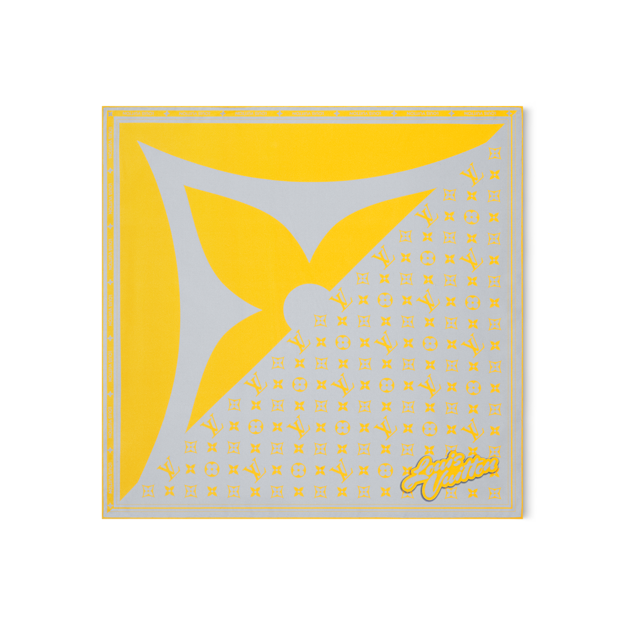 Monogram Glow Bandana - Luxury S00 Yellow | LOUIS VUITTON